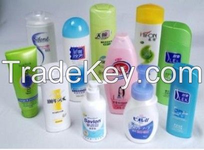 Plastic Self-adhesive Printed Labels in Cosmetics Bottle