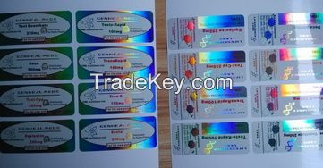Holographic Laser Reflective Labels in Plastic