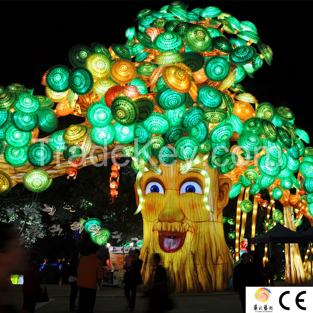 Chinese silk lighting lanterns festival decoration for sale