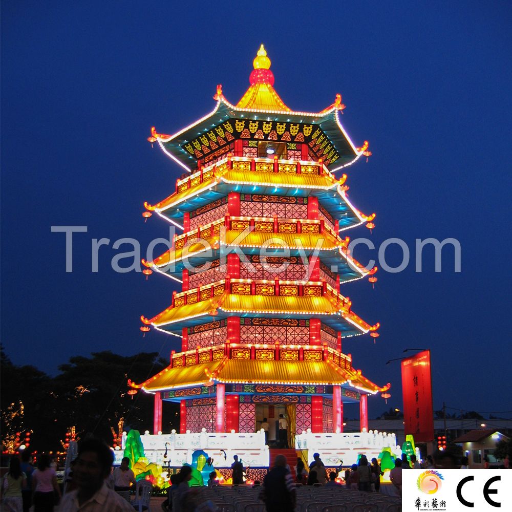 Chinese Silk Lighting Lanterns Festival Decoration For Sale