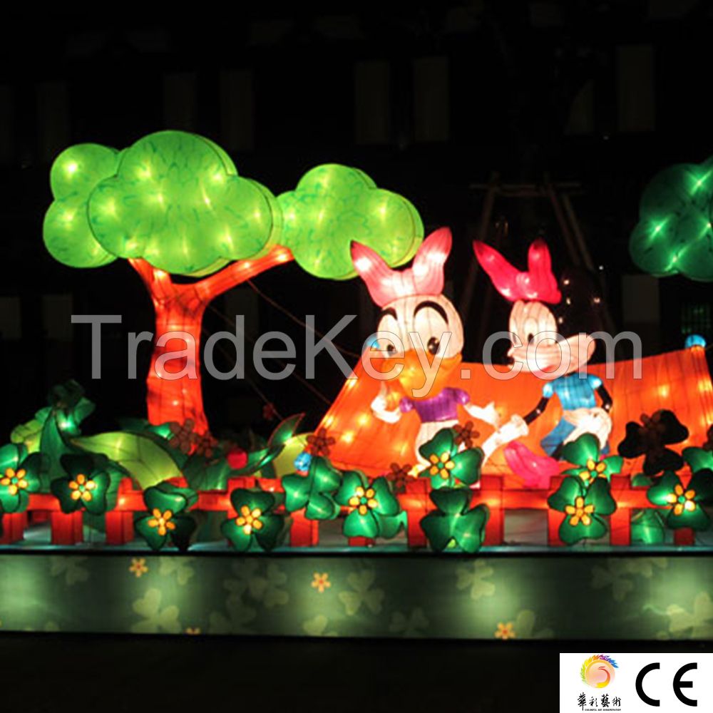 Chinese Silk Lighting Lanterns Festival Decoration For Sale