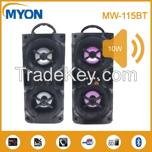 Wholesale Portable Wooden Bluetooth Karaoke Speaker USB SD Card MP3 Player