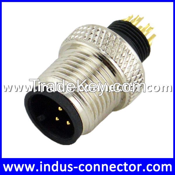 M12 A code 3 pin male molded connector