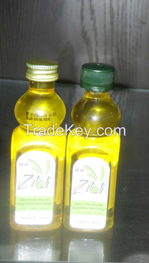 Fresh Tunisian bottled extra virgin olive oil 0.2 acidity in 100ml plastic bottle
