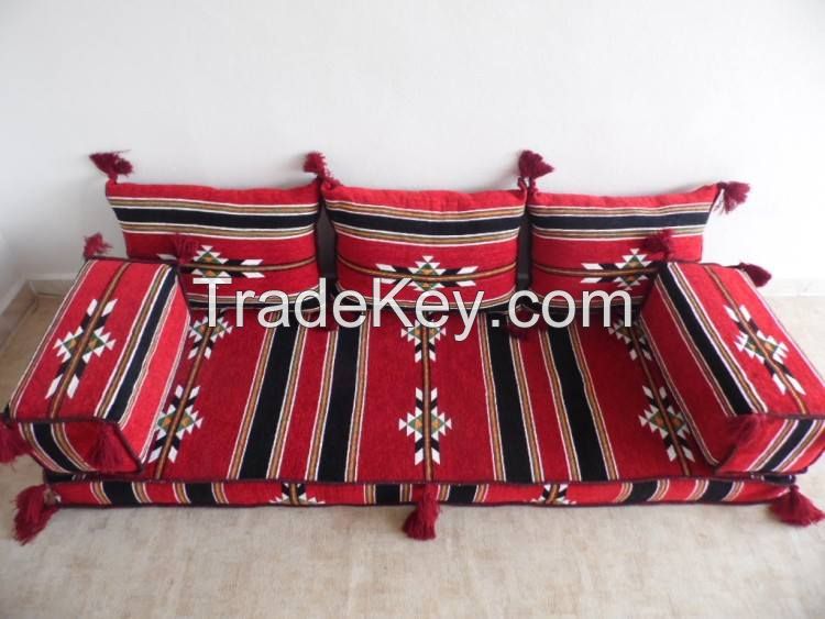 Artuqid Oriental Seating - Majlis, Floor seating, Jalsa , Moroccan seating for Home and Hookah Lounge