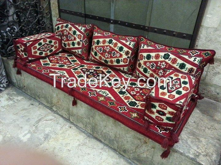 Anatolian Oriental Seating - Majlis, Floor seating, Jalsa , Moroccan seating for Home and Hookah Lounge