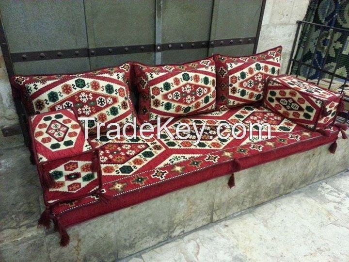 Anatolian Oriental Seating - Majlis, Floor seating, Jalsa , Moroccan seating for Home and Hookah Lounge