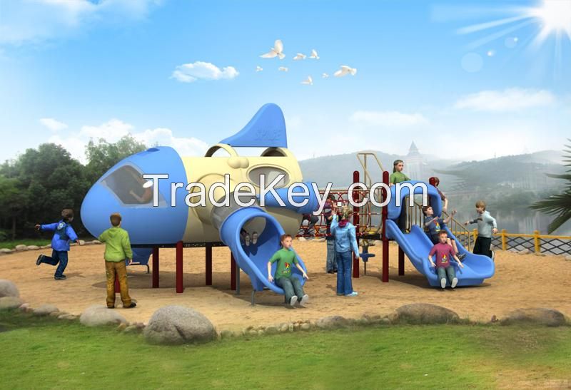 Modern Aircraft Series Playground Equipment Outdoor Combined Slide WD-FJ009