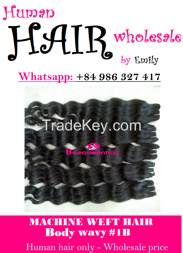 Beequeenhair wavy extensions natural black