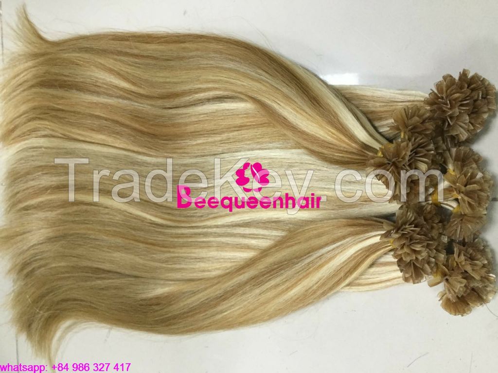Beequeenhair prebonded extensions 22 INCHES