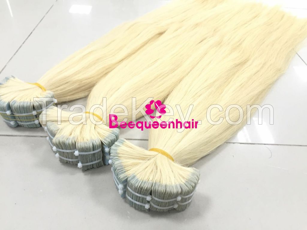 Beequeenhair tape in human hair extensions 26 INCHES