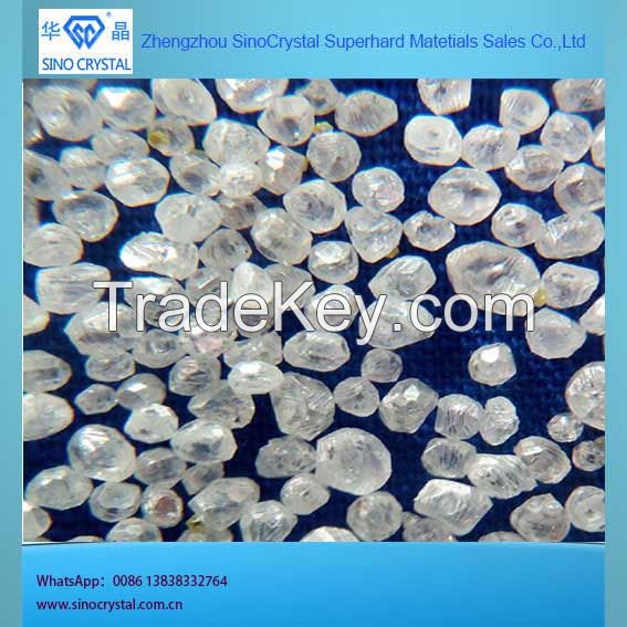 big size hpht white rough synthetic diamond use for jewellry from manufacturer of zhengzhou sino crystal superhard materials sales Co.ltd