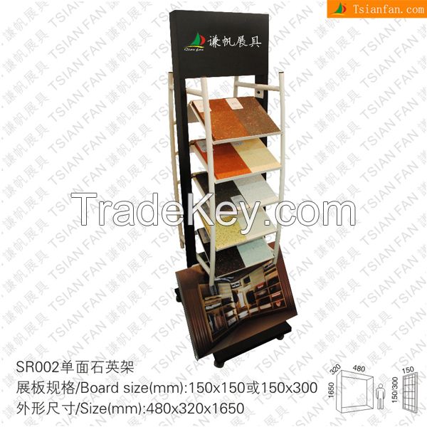 tile display rack, stone display rack, quartz display stand