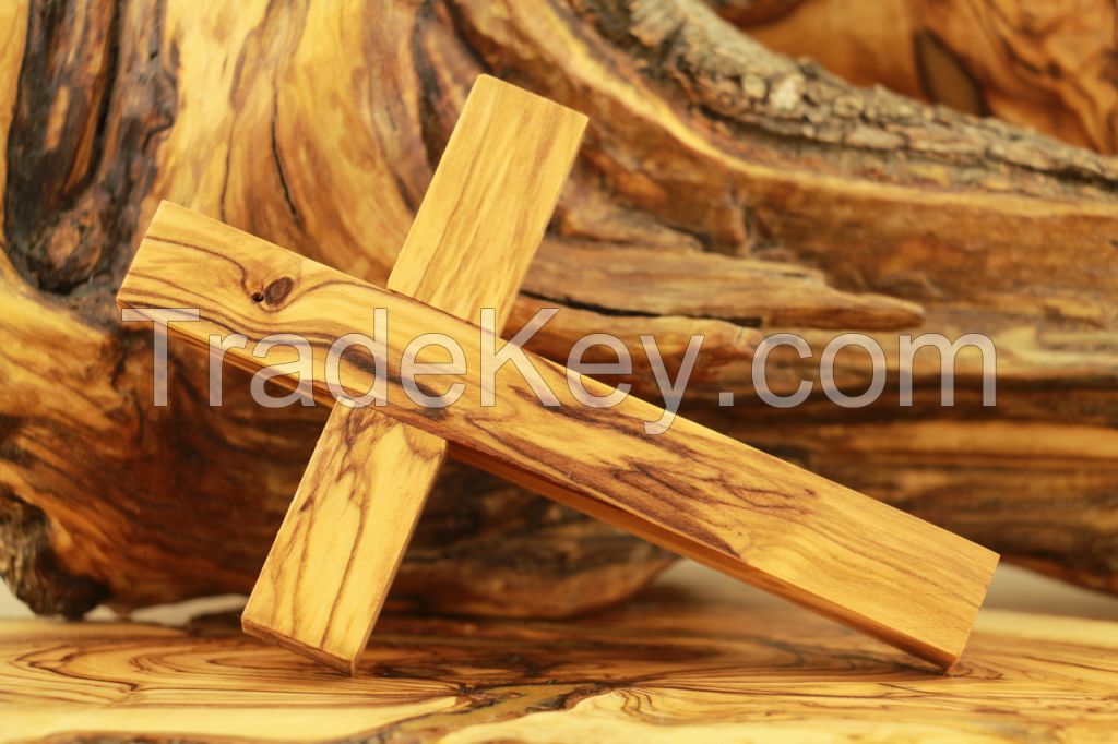 Handmade Carved Olive Wood Cross