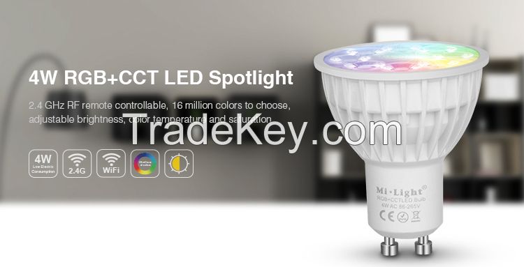 4W GU10 RGB+CCT color changable LED Spotlight