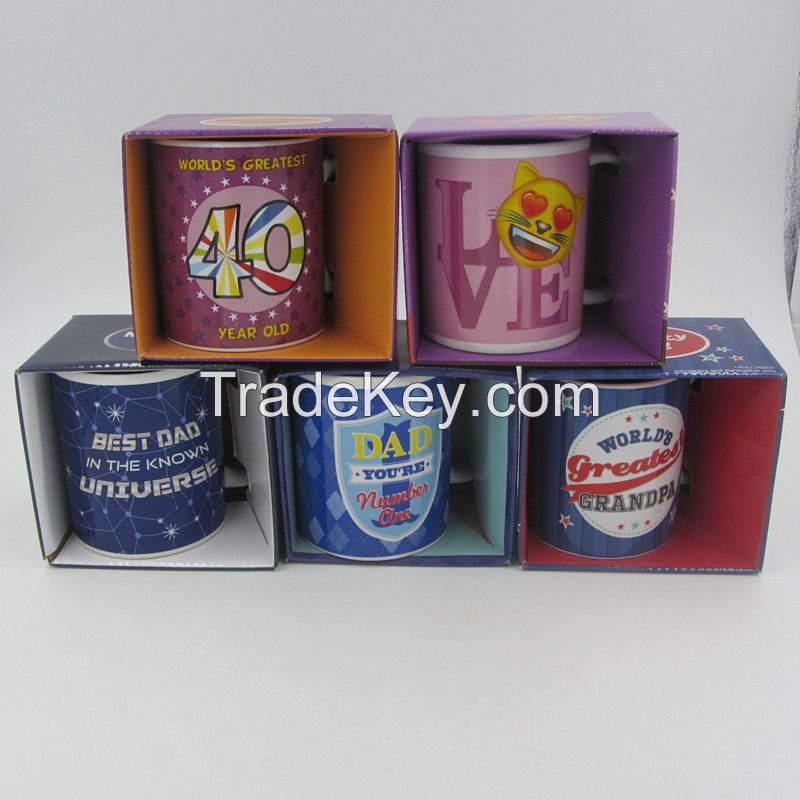 ceramic mugs with colorful printing