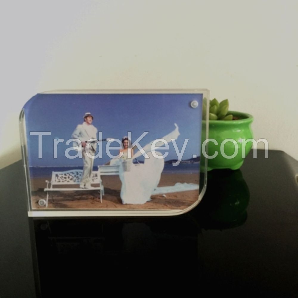 Clear 5*7 inches acrylic wedding photo frame