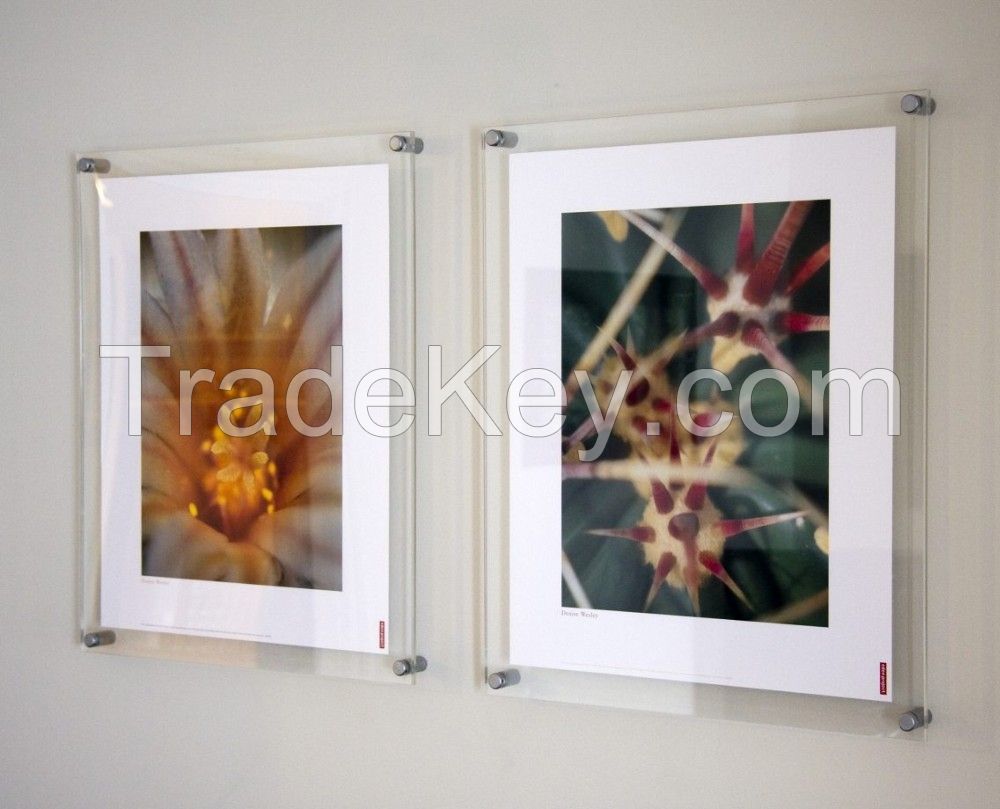 Large acrylic picture and poster display frames