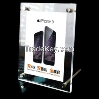 A4 clear acrylic poster and picture display holder stand