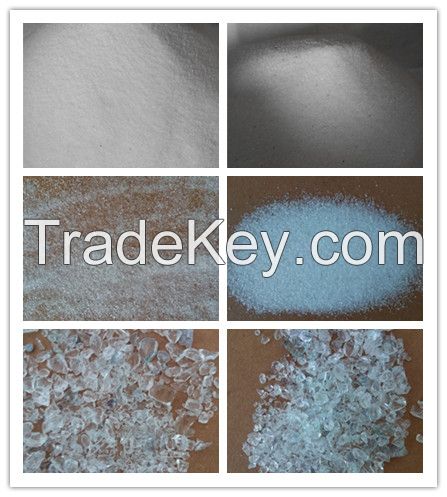 recycled crushed glass sand for sandblasting glass fibre and Glass Wool Products