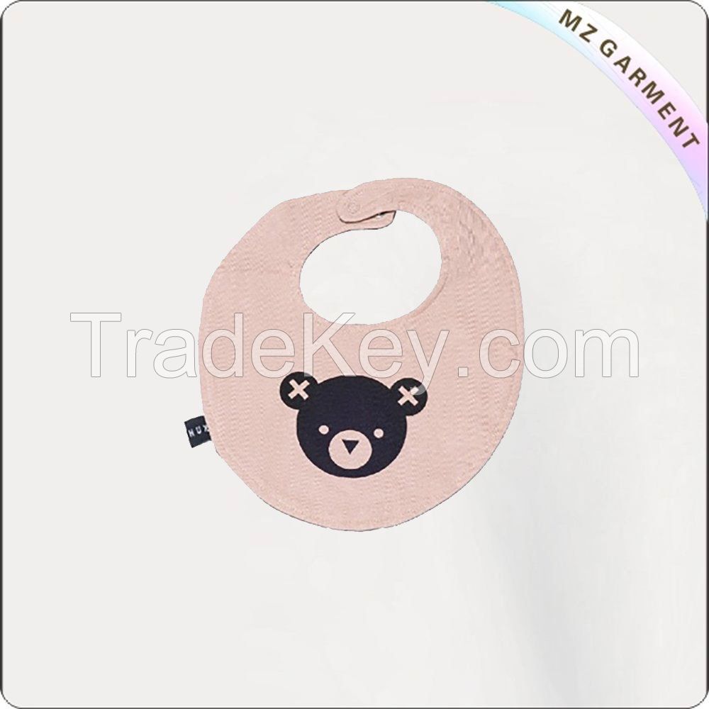 Children Bear Pink Bib