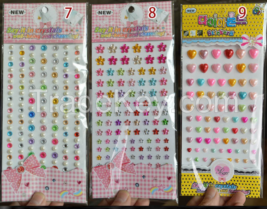 Charming rhinestone stickers