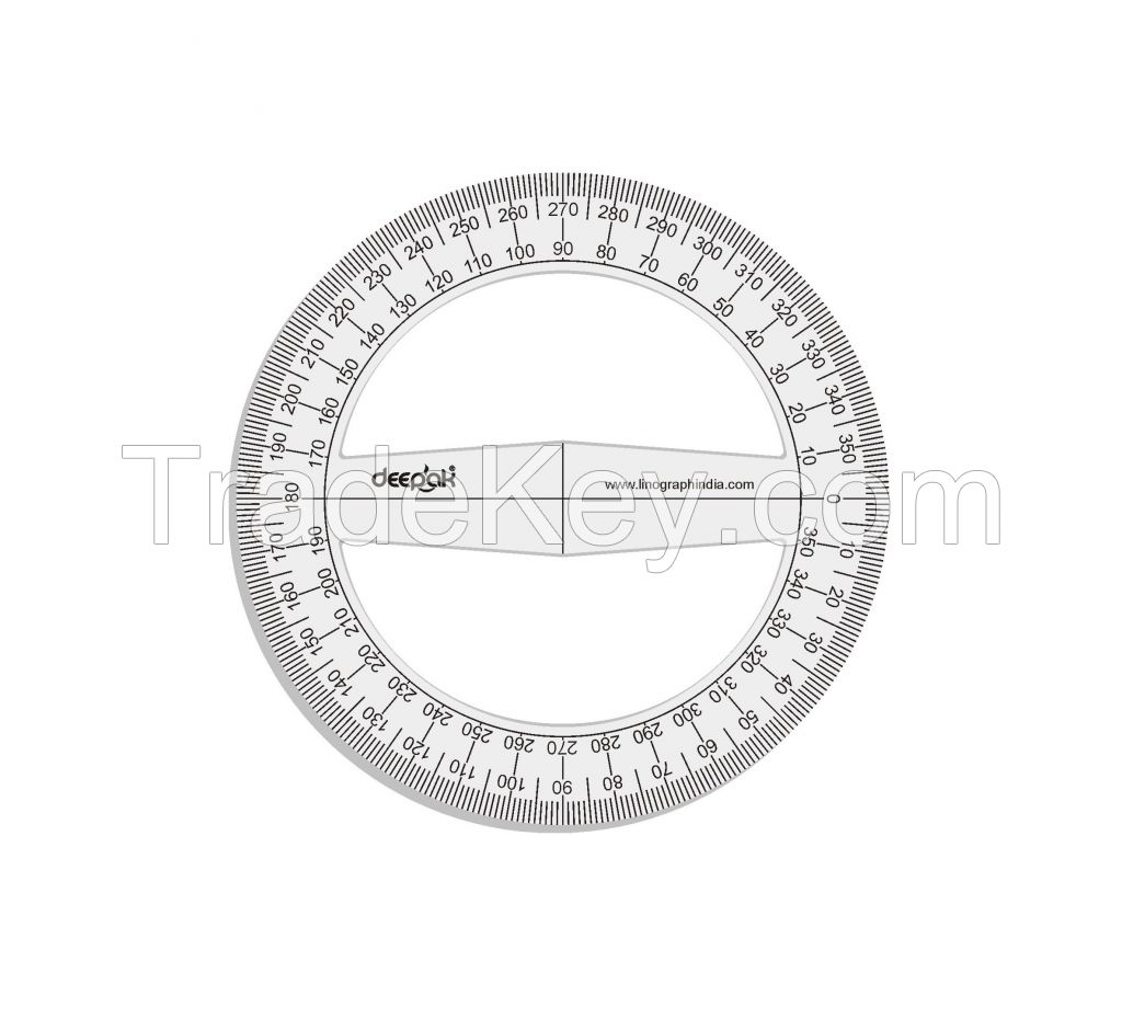 360 Degree Full Circle Protractor