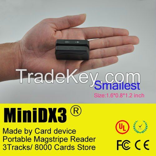 MiniDX3 V2017 Portable Magnetic Card Reader Data Collector Mini DX3