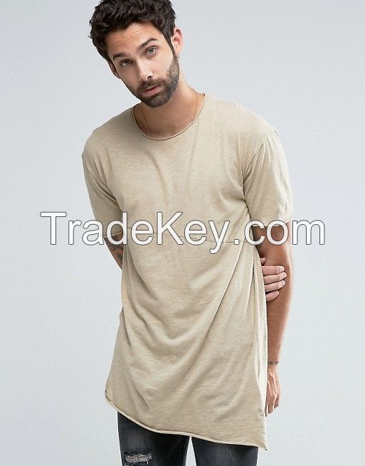 TUSK- Asymmetric T-Shirt In Sand