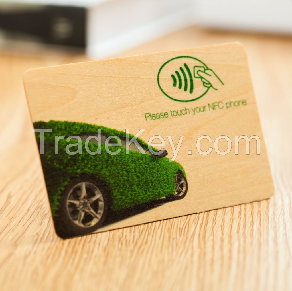 100% biodegradable Wood proximity cards