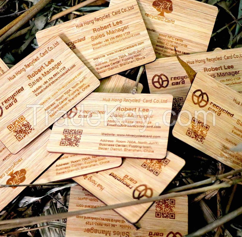 Bamboo Contactless Wooden RFID Cards