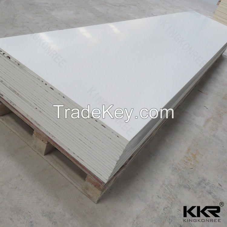 Factory top sale glacier white acrylic solid surface big slab