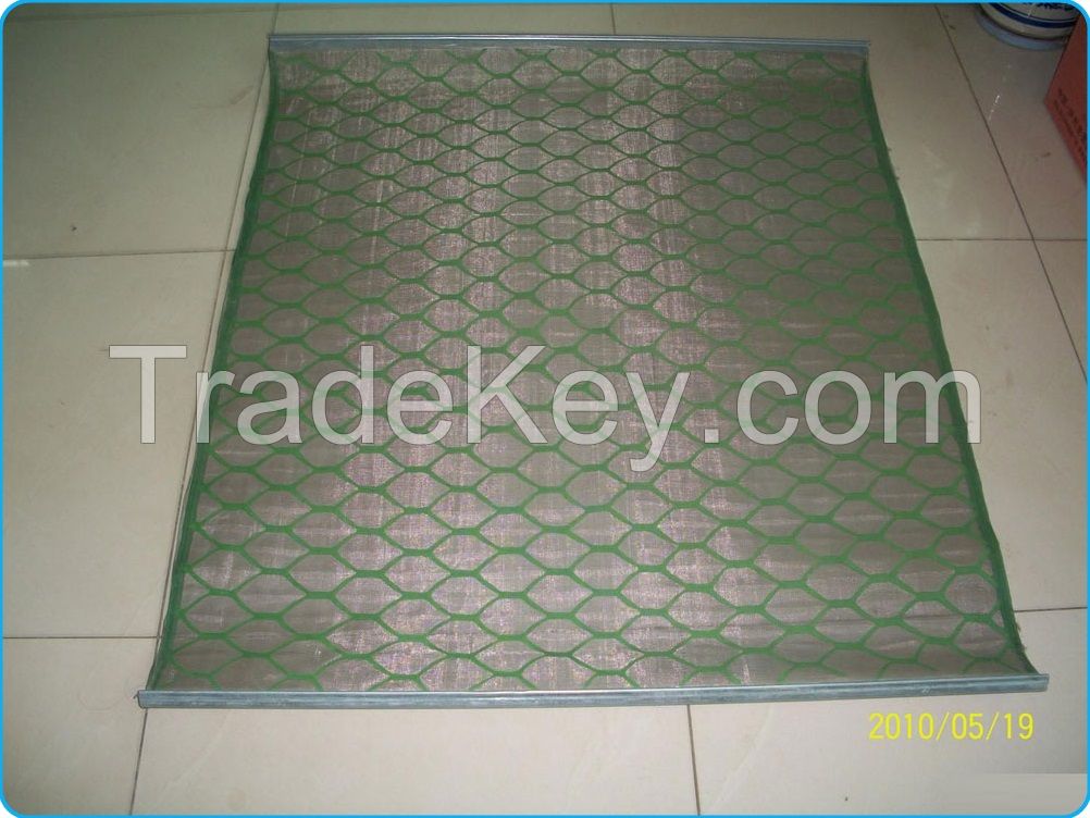 Hook strip soft screens for oil drilling