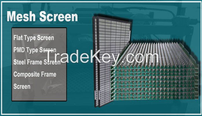 Derrick pyramid screen replacement for oilfield drilling fluids