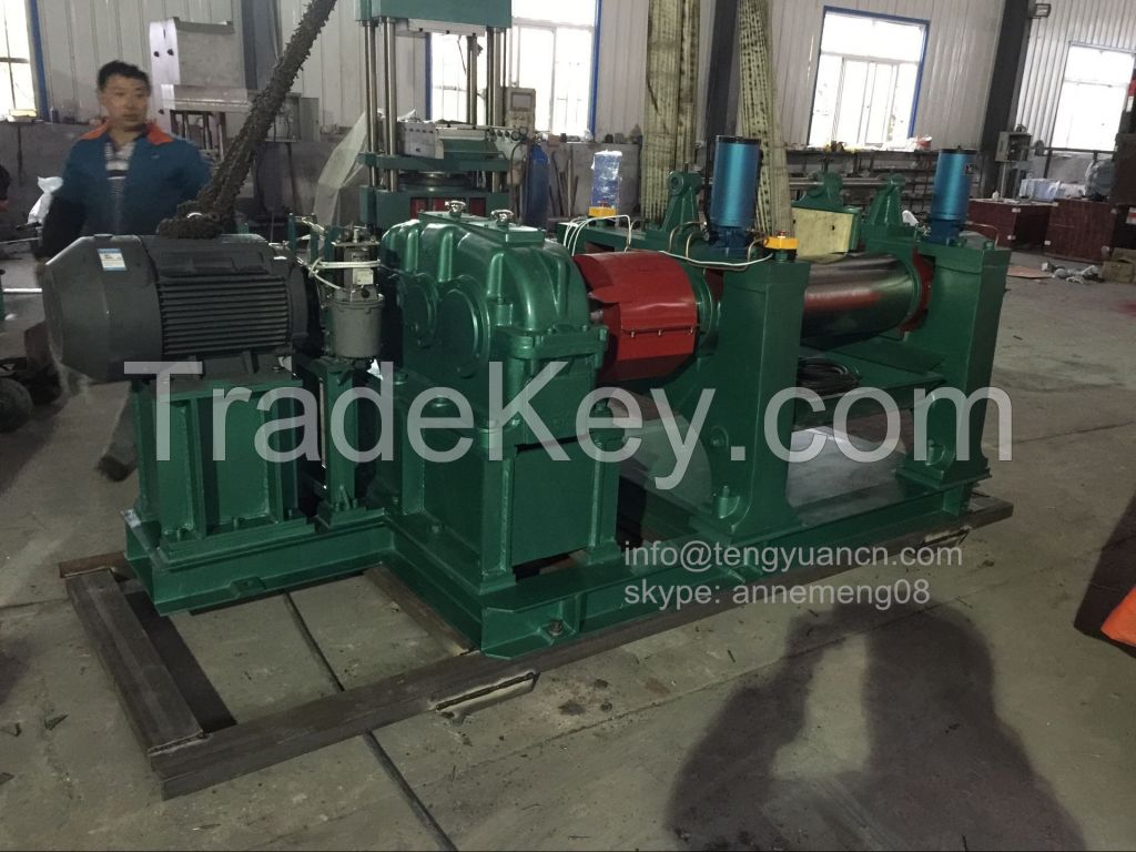 Open mixing mill, roller mixing mill