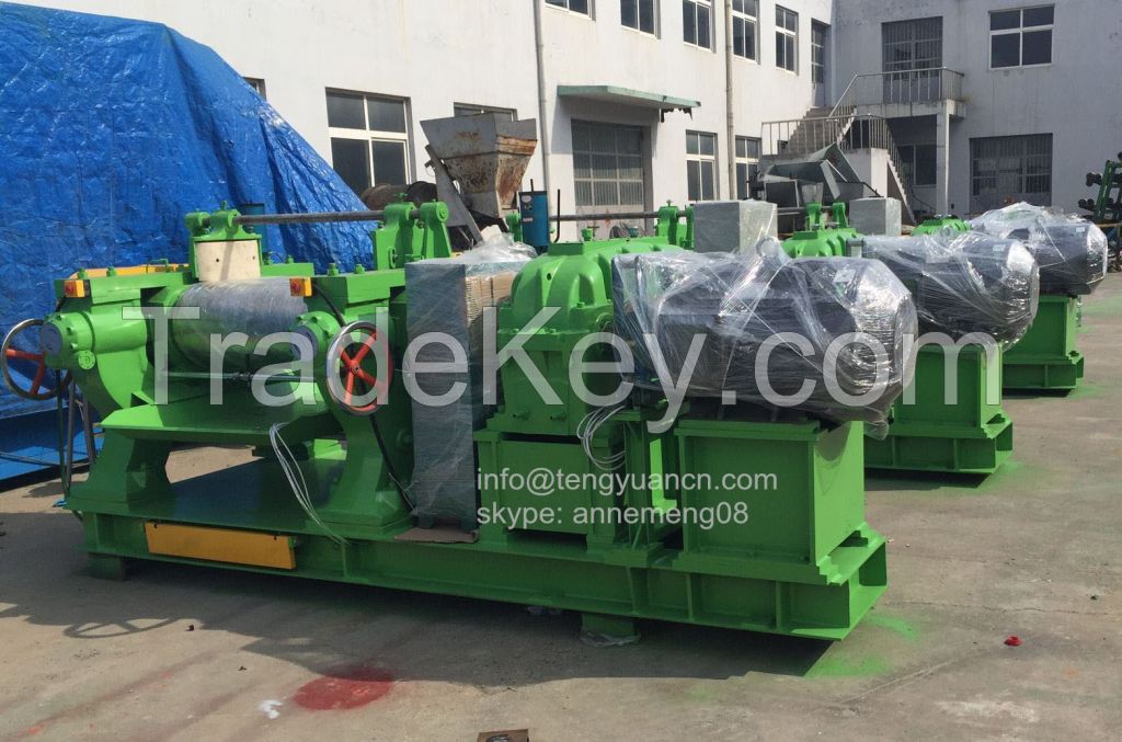 Open mixing mill, rubber mixing mill