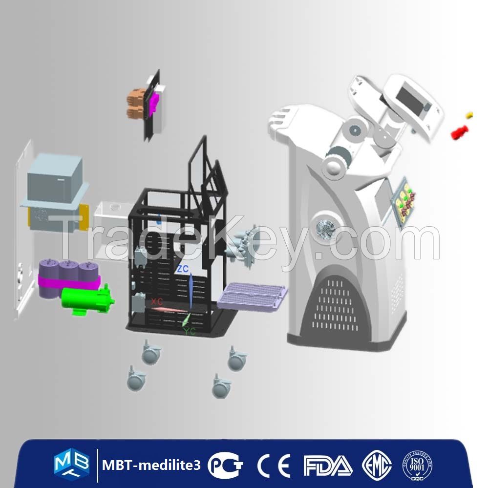 Nd yag + IPL + RF multifunction beauty equipment MBT-Medilite3