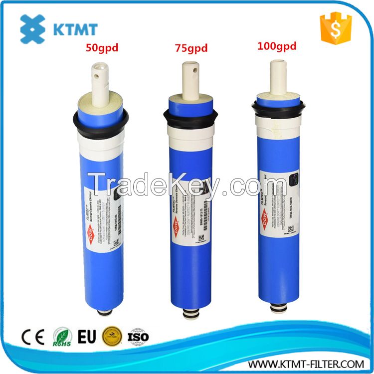 Residential DOW Filmtec Reverse Osmosis RO Membrane Water Purifier for Water Filter Parts Plant Treatment System
