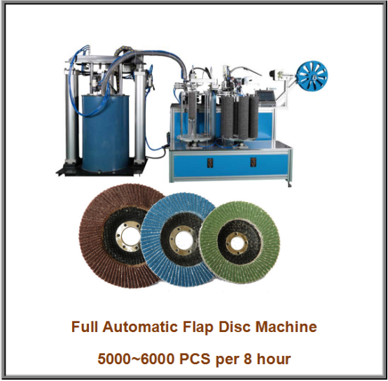 Full automatic flap disc making machine