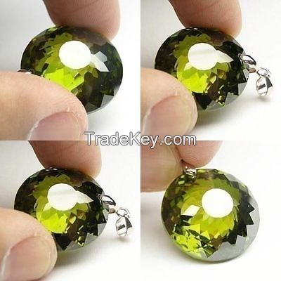 Special Bird Nest Gemstone White Semi-precious Round Zirconia Stone