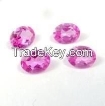 Top Quality #2 Pink Color Synthetic Ruby for Jewellery