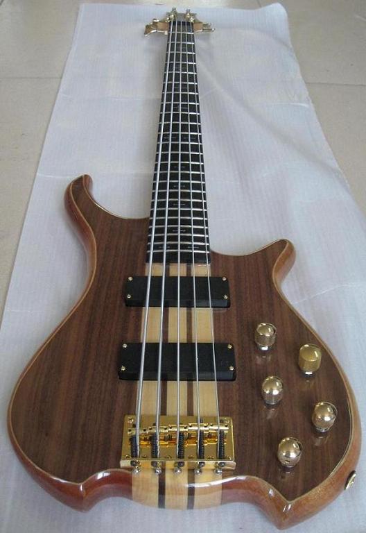 Best quality neck-through-body electric bass with perfect hardware