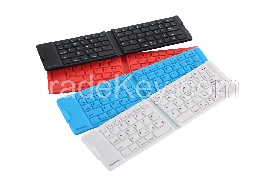 Universal Bluetooth Foldable Silicone Keyboard for iPad, iPhone