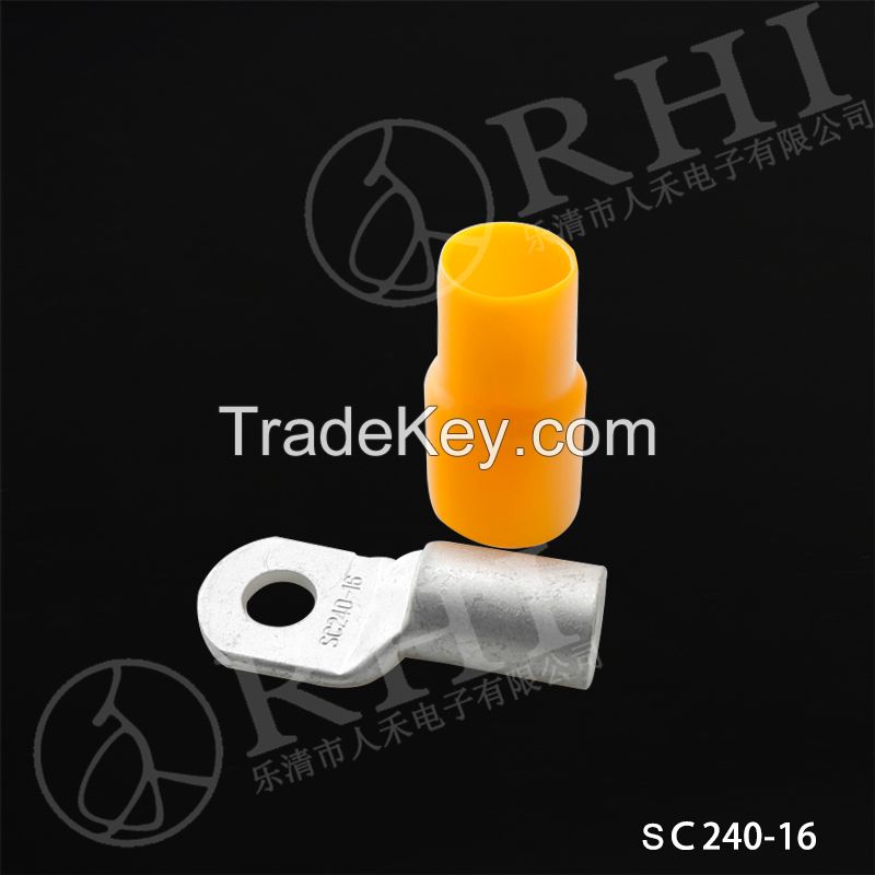 Tin plated copper ring terminal cable lug