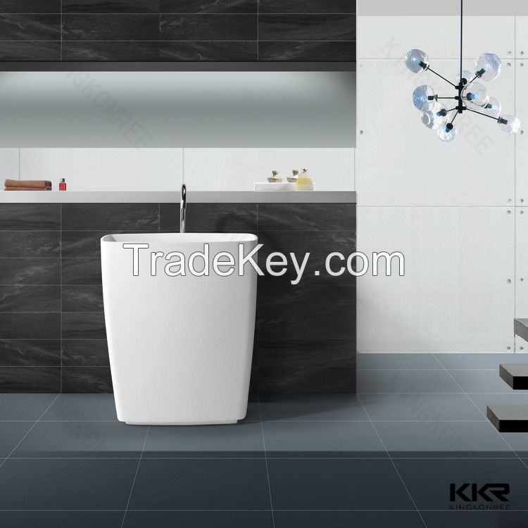 Resin stone kkr solid surface wash hand basin