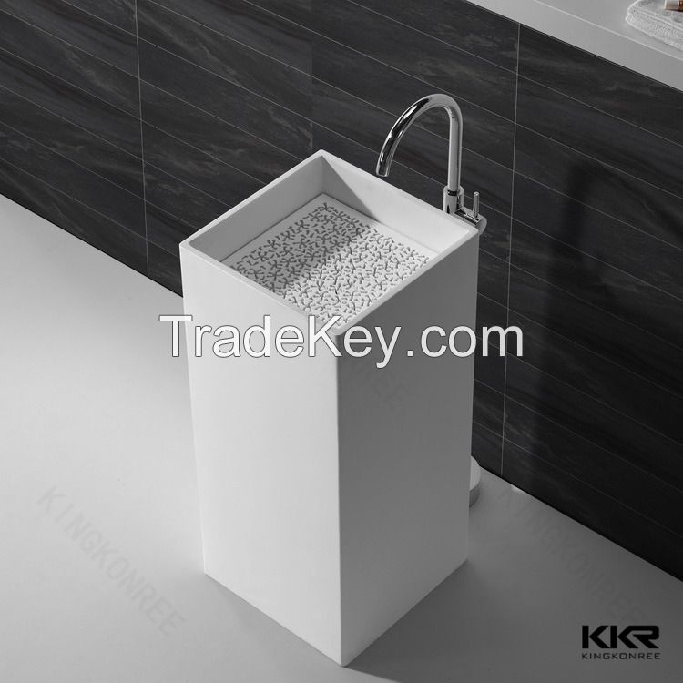 KKR made solid surface bathroom wash basin