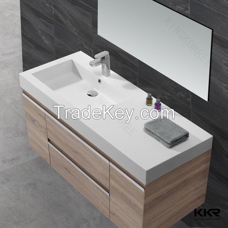 Cheap solid surface acrylic stone wash basin