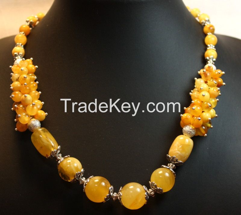 Baltic amber rosary, necklaces, bracelets