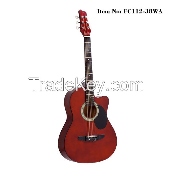 38 inch folk linden guitar