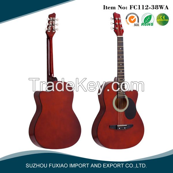 38 inch folk linden guitar